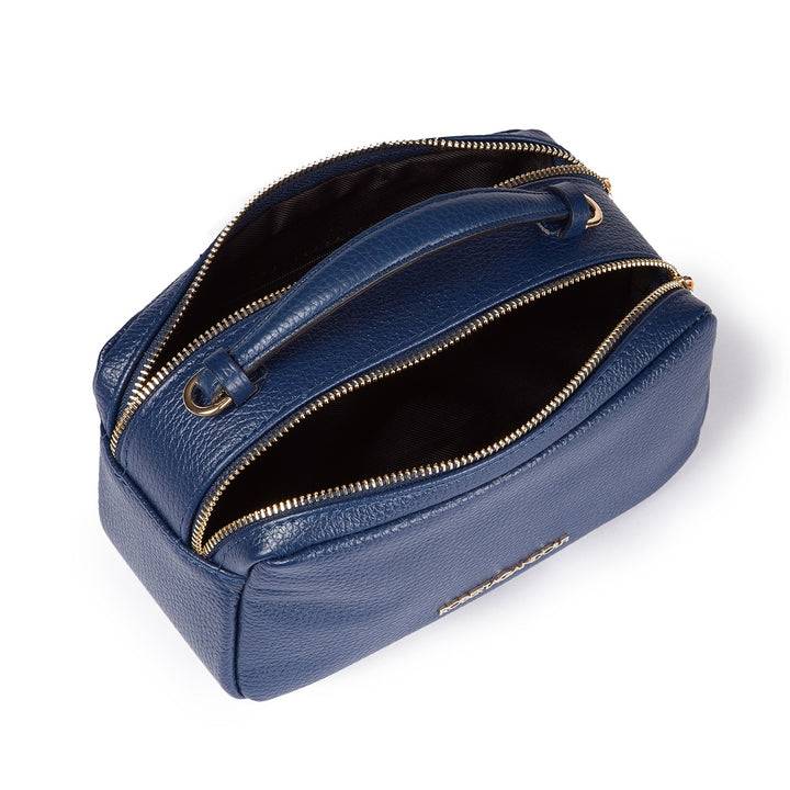 Roberta Gandolfi Brigida camera borsa in pelle con doppio scomparto e tracolla in catena dorata con spallaccio protettivo in pelle Enormi sconti