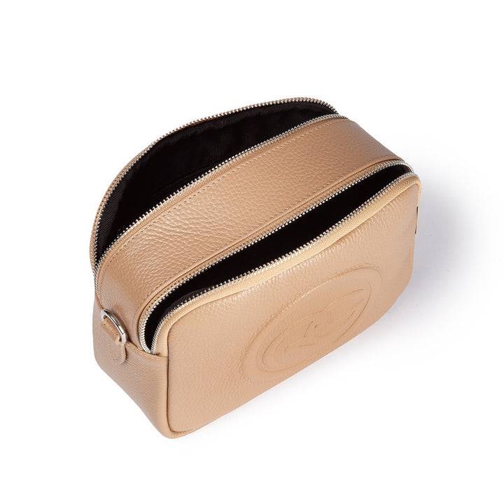 Roberta Gandolfi Roberta Pelle camera e crossbody in pelle con doppio scomparto e tracolla staccabile Qualità Garantita