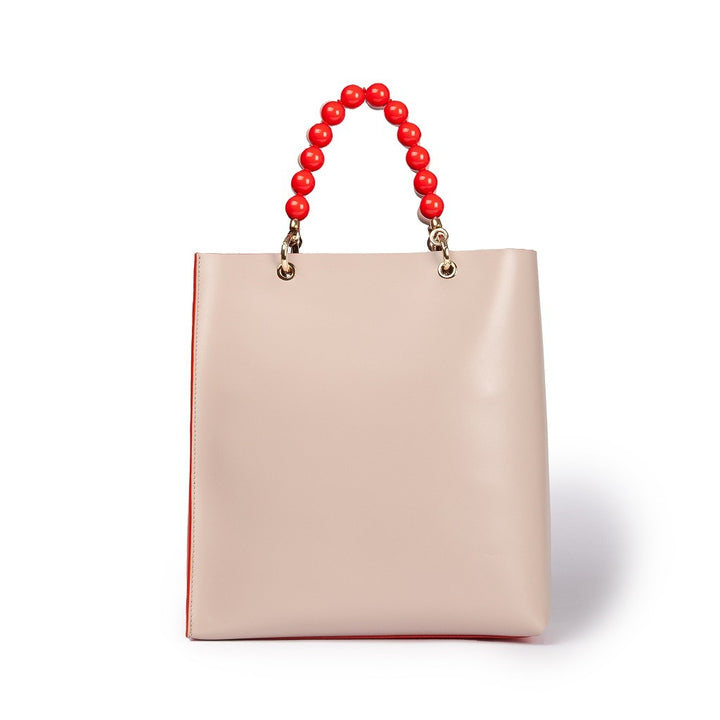 Roberta Gandolfi Zoe Tote bag in pelle bicolor e manicI gioiello Economico