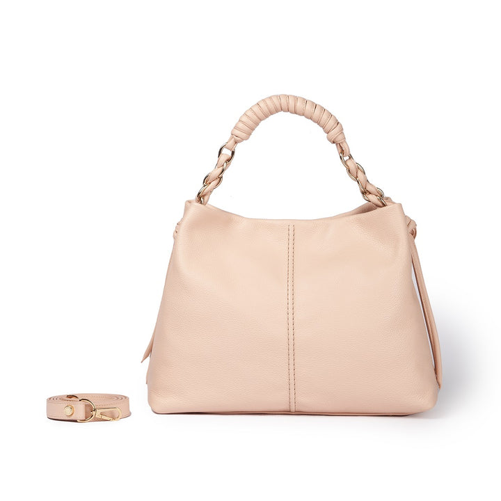Roberta Gandolfi Amina large borsa a mano in pelle con manico tubolare fasciato e tracolla staccabile Offerta Giorno del Papà