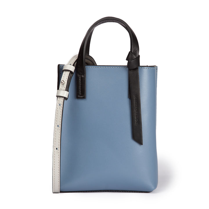 Roberta Gandolfi Cinzia Mini bag in pelle bicolor e tracolla staccabile Offerta San Valentino