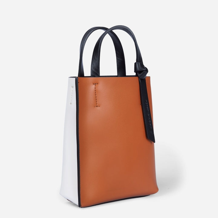 Roberta Gandolfi Cinzia Mini bag in pelle bicolor e tracolla staccabile Offerta Anniversario