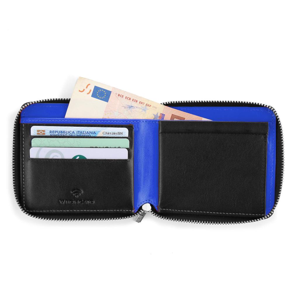 Roncato Portafoglio con portamonete taormina nero/blu Negozio Online Roncato Soddisfazione Garantita