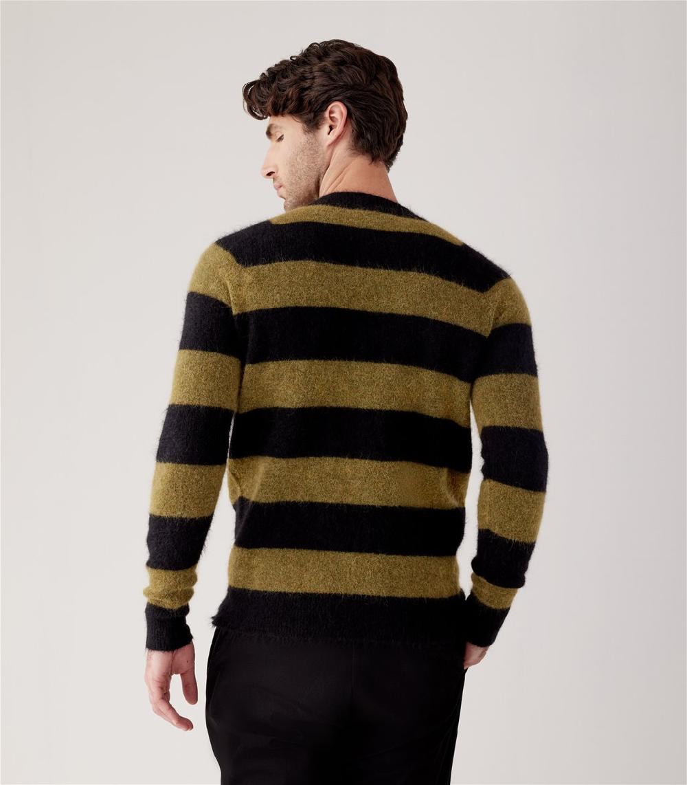 S.Moritz GIROCOLLO RIGHE MOHAIR In Linea