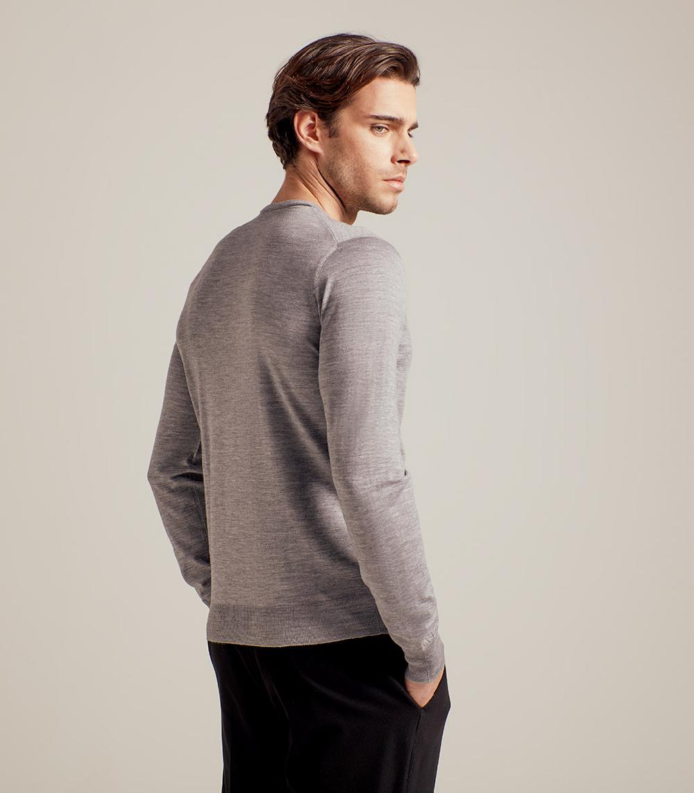 S.Moritz GIROCOLLO LANA SETA CASHMERE - GRIGIO Affare Del Giorno