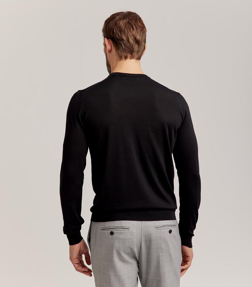 S.Moritz GIROCOLLO ROYAL MERINO - NERO Novità