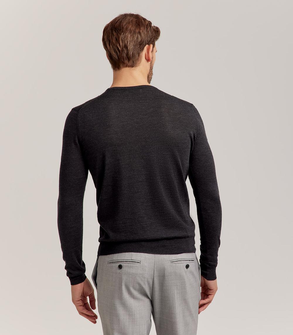 S.Moritz GIROCOLLO ROYAL MERINO - GRIGIO ANTRACITE Presa