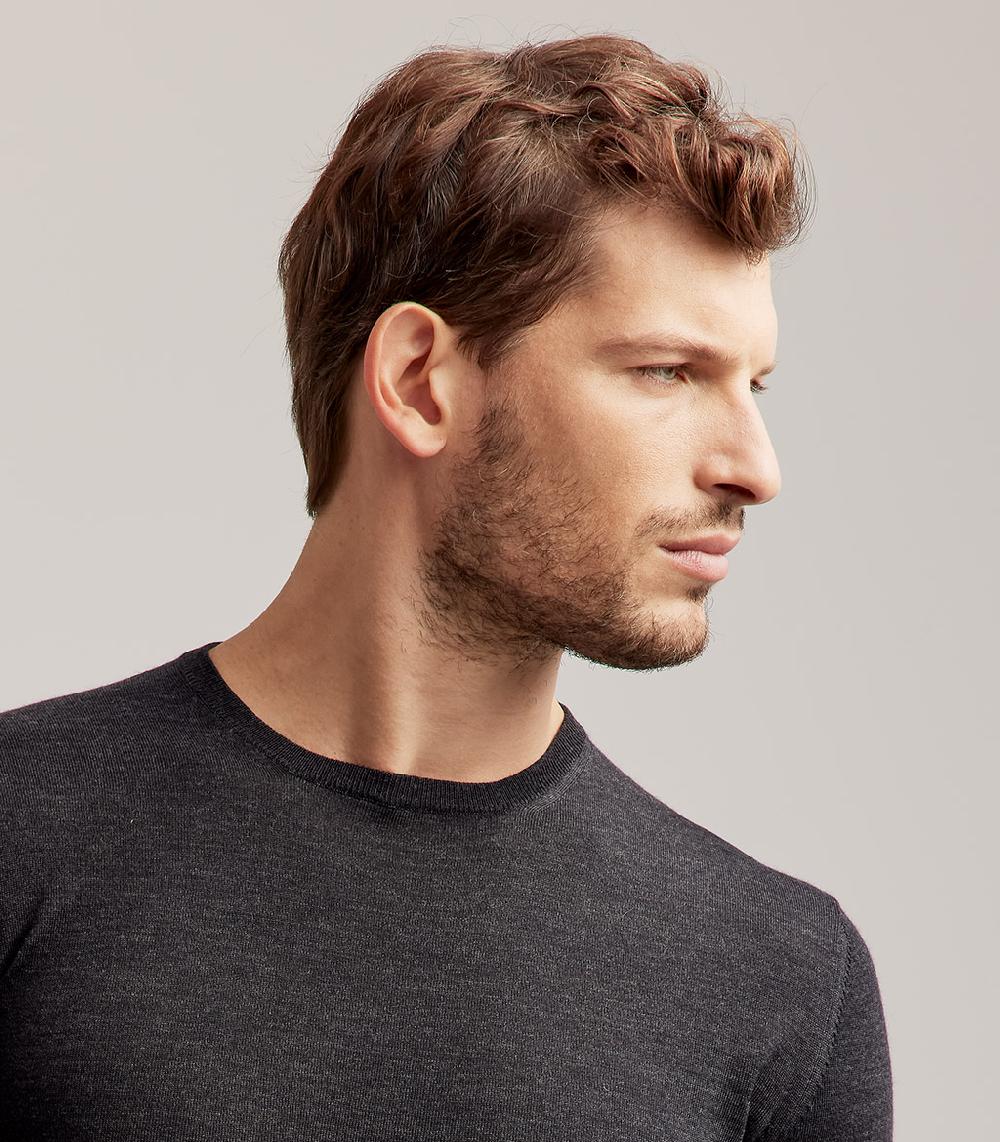 S.Moritz GIROCOLLO ROYAL MERINO - GRIGIO ANTRACITE Presa