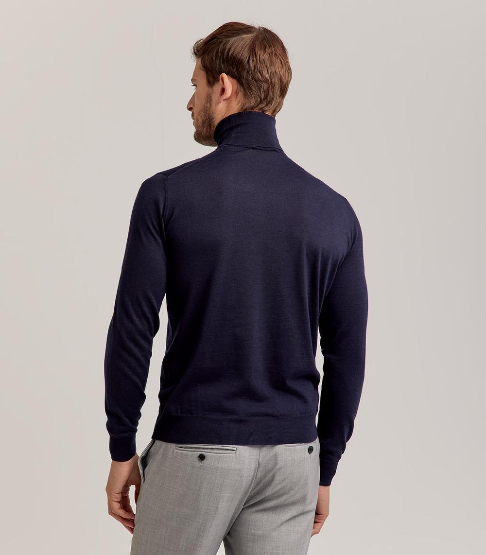 S.Moritz DOLCEVITA LANA SETA CASHMERE - BLU NAVY Outlet