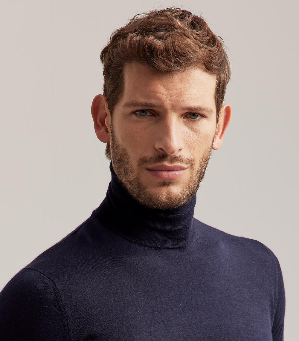 S.Moritz DOLCEVITA LANA SETA CASHMERE - BLU NAVY Outlet