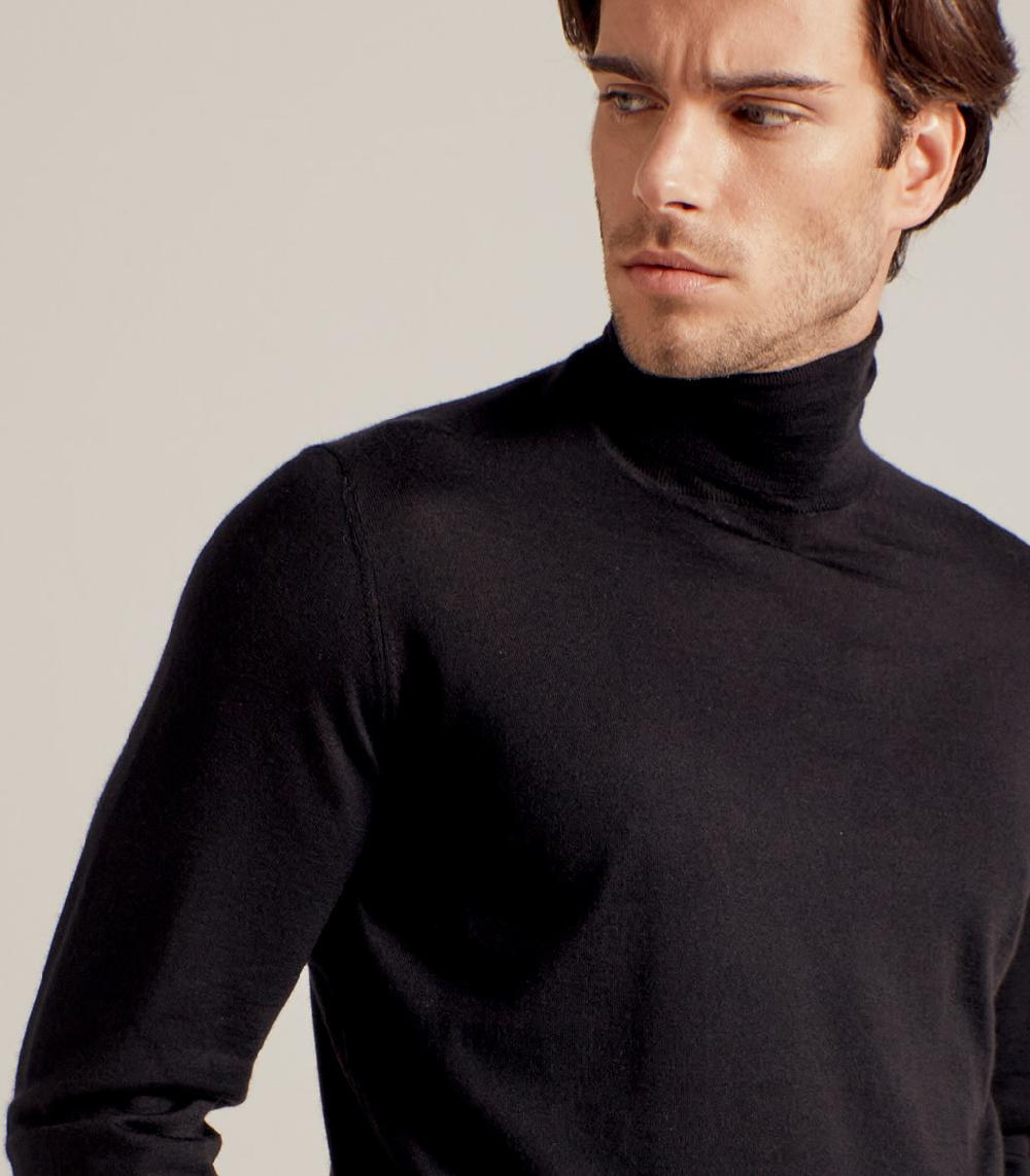 S.Moritz DOLCEVITA LANA SETA CASHMERE - NERO Offerte