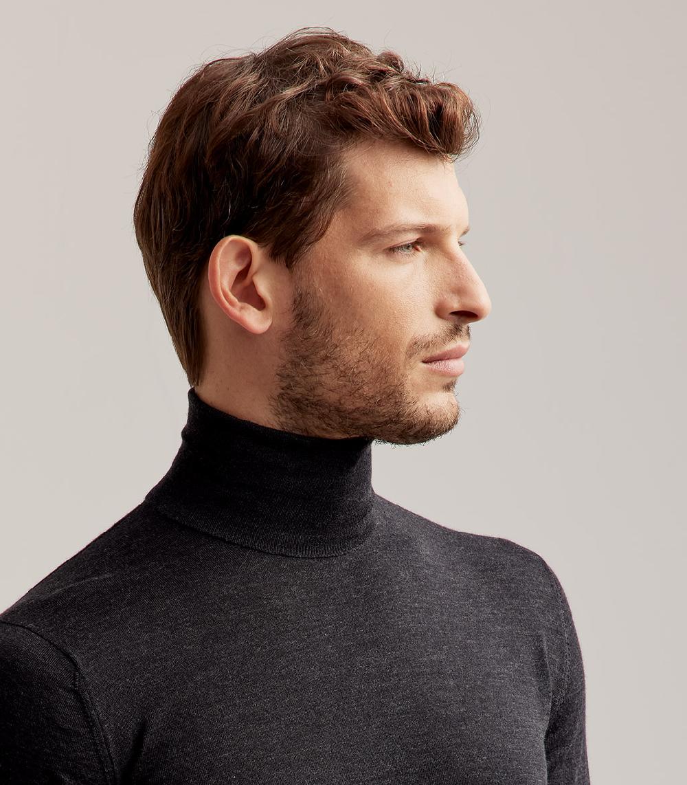 S.Moritz DOLCEVITA ROYAL MERINO - GRIGIO ANTRACITE Moda