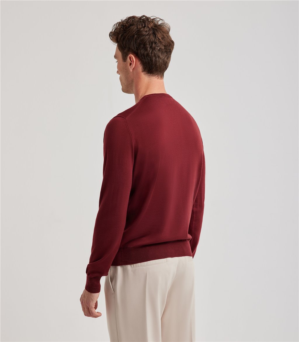 S.Moritz Maglia bordeaux da uomo royal merino | S.Moritz Sito Ufficiale Fino Al -60%