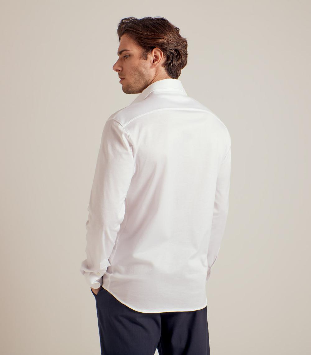 S.Moritz CAMICIA IN COTONE SUPERFINE - BIANCO Economico