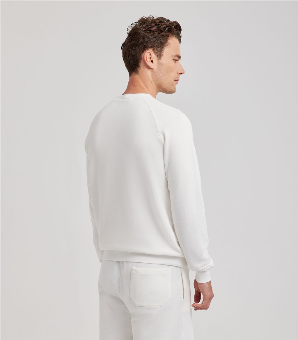 S.Moritz Felpa raglan da uomo off white | S.Moritz Sito Ufficiale In Vendita
