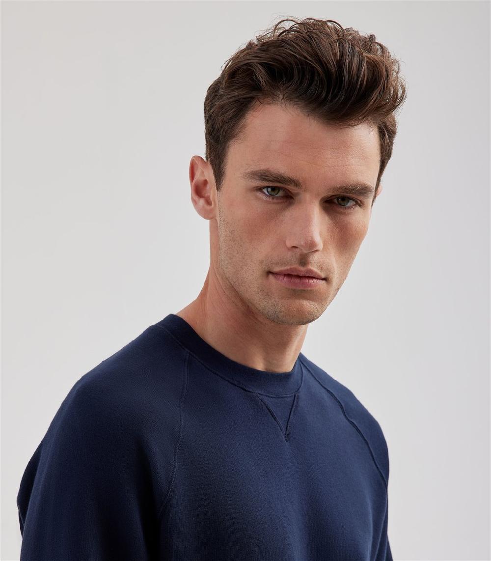 S.Moritz Felpa raglan da uomo blu navy | S.Moritz Sito Ufficiale Offerte