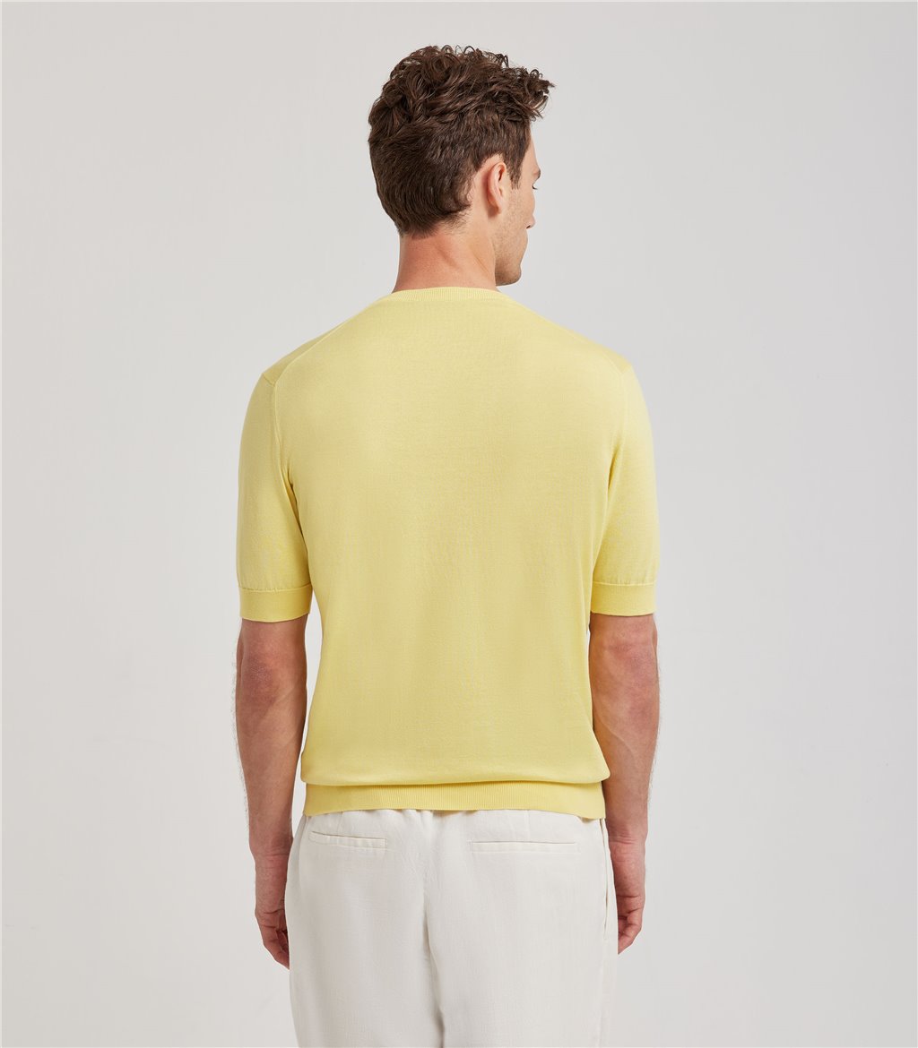S.Moritz T-shirt gialla da uomo in cotone giza | S.Moritz Sito Ufficiale I Più Venduti