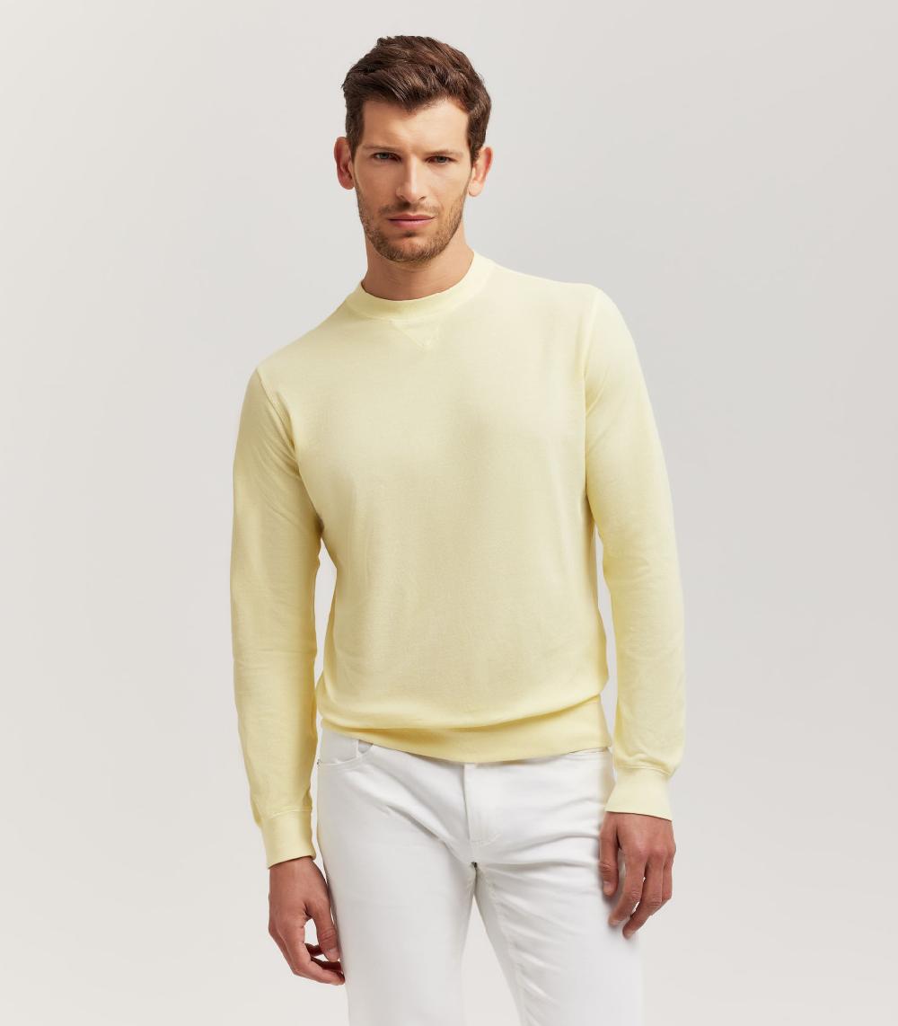 S.Moritz GIROCOLLO FELPA - COTONE PIQUET Moda