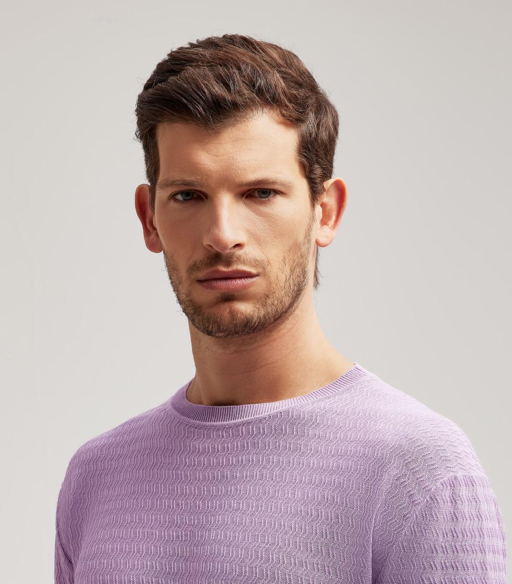 S.Moritz GIROCOLLO OVER ZIG ZAG - COTONE In Linea