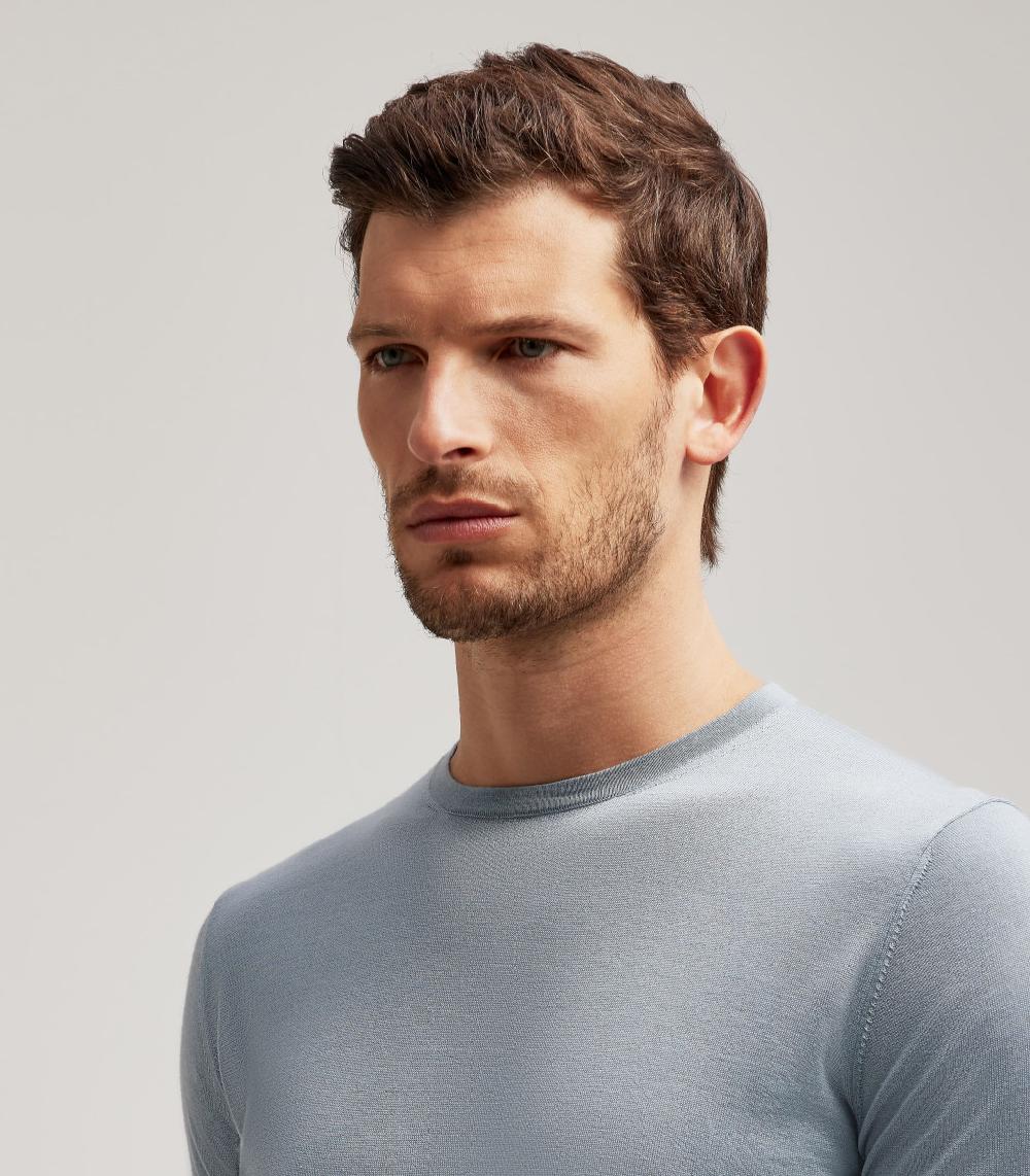 S.Moritz T-SHIRT - LANA SETA CASHMERE Soddisfazione Garantita