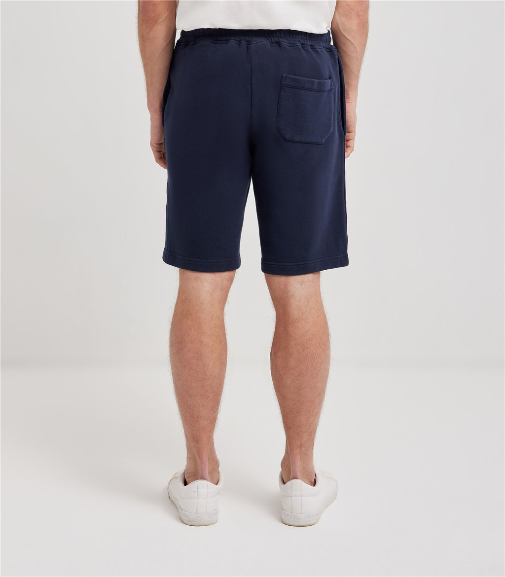 S.Moritz Bermuda da uomo in felpa blu navy | S.Moritz Sito Ufficiale Novità