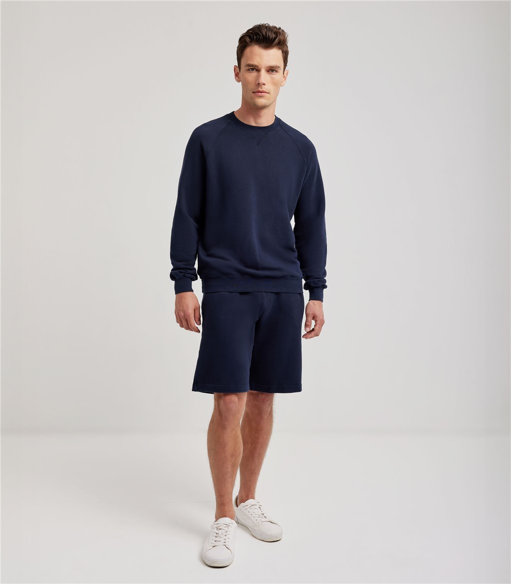 S.Moritz Bermuda da uomo in felpa blu navy | S.Moritz Sito Ufficiale Novità