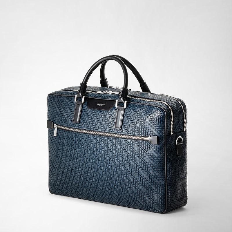 Serapian Borsa business scomparto stepan blu oceano-nero In Linea