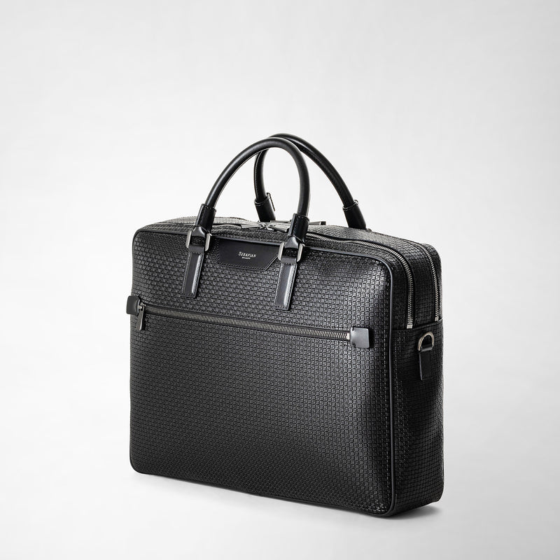 Serapian Borsa business doppio scomparto stepan eclissi Nuovo
