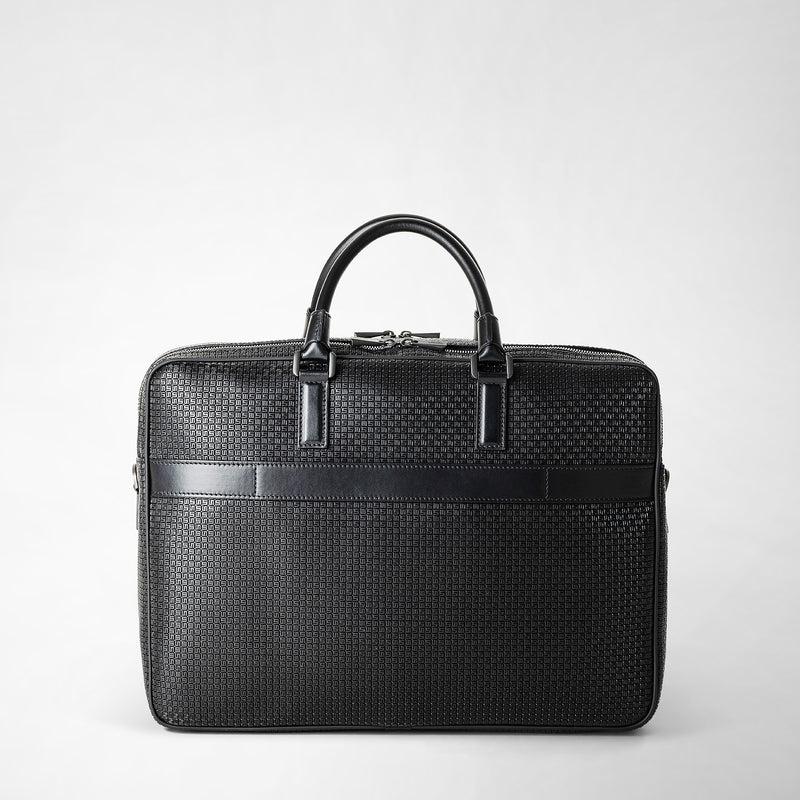 Serapian Borsa business doppio scomparto stepan eclissi Nuovo