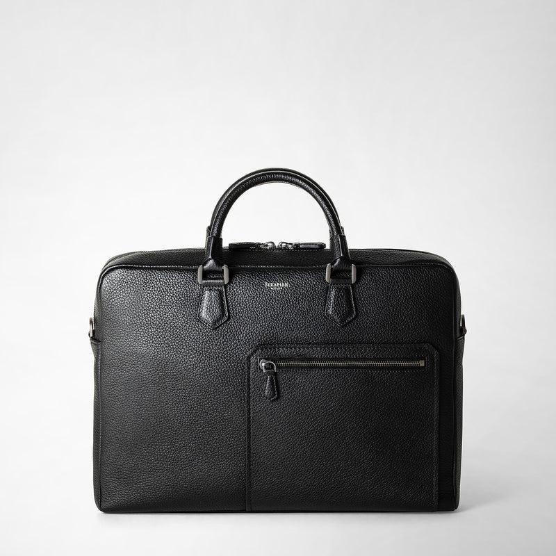 Serapian Borsa business quattordici in pelle cachemire Spedizione Gratuita