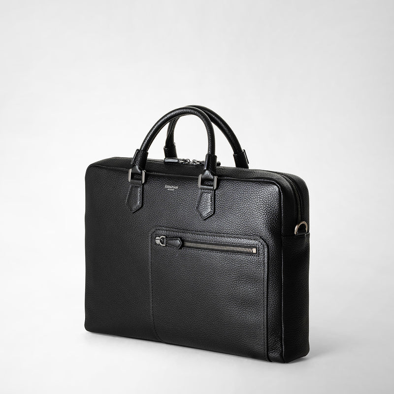 Serapian Borsa business quattordici in pelle cachemire Spedizione Gratuita