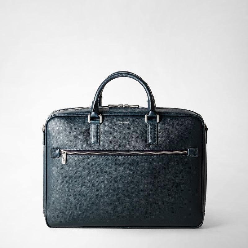 Serapian Borsa business slim in pelle evoluzione blu navy Acquista Ora