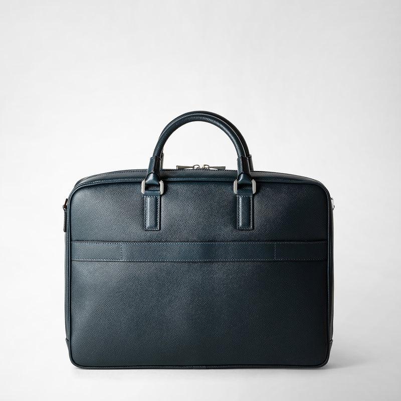 Serapian Borsa business slim in pelle evoluzione blu navy Acquista Ora
