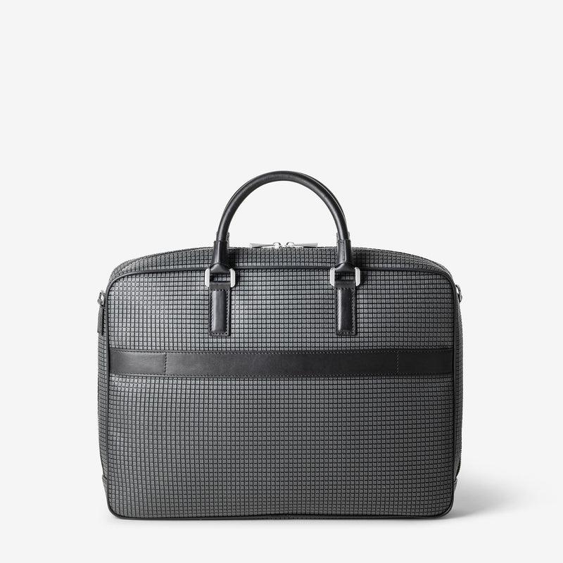 Serapian Borsa business slim in stepan asfalto-nero Consegna Veloce