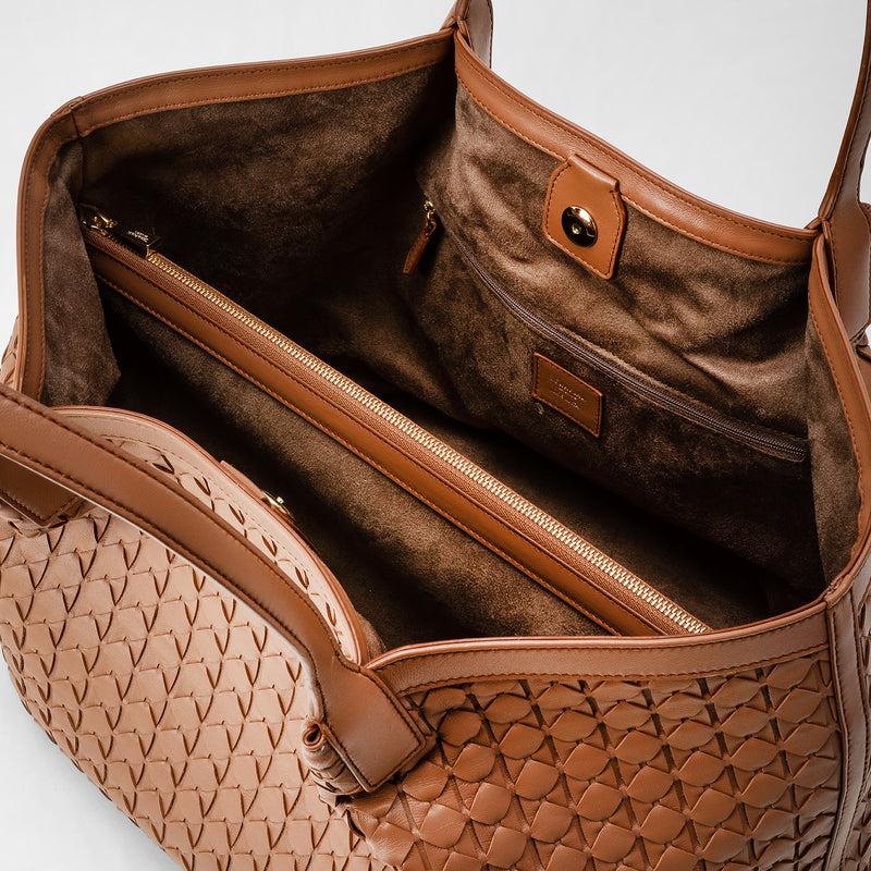 Serapian Secret tote bag in mosaico tan Prezzo Ridotto