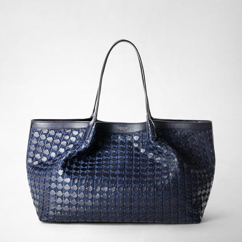 Serapian Secret tote bag in mosaico midnight blue Novità