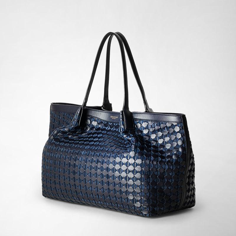 Serapian Secret tote bag in mosaico midnight blue Novità