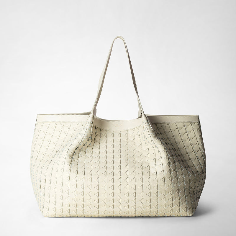 Serapian Tote bag secret in mosaico panna Presa