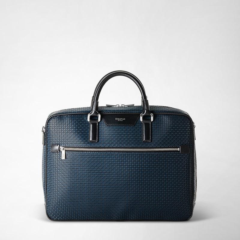 Serapian Borsa business slim in stepan blu oceano-nero Offerte