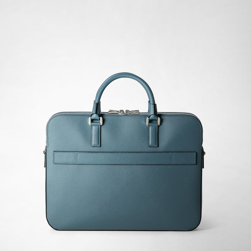 Serapian BORSA BUSINESS SLIM CON DOPPIA ZIP IN PELLE EVOLUZIONE I Più Venduti