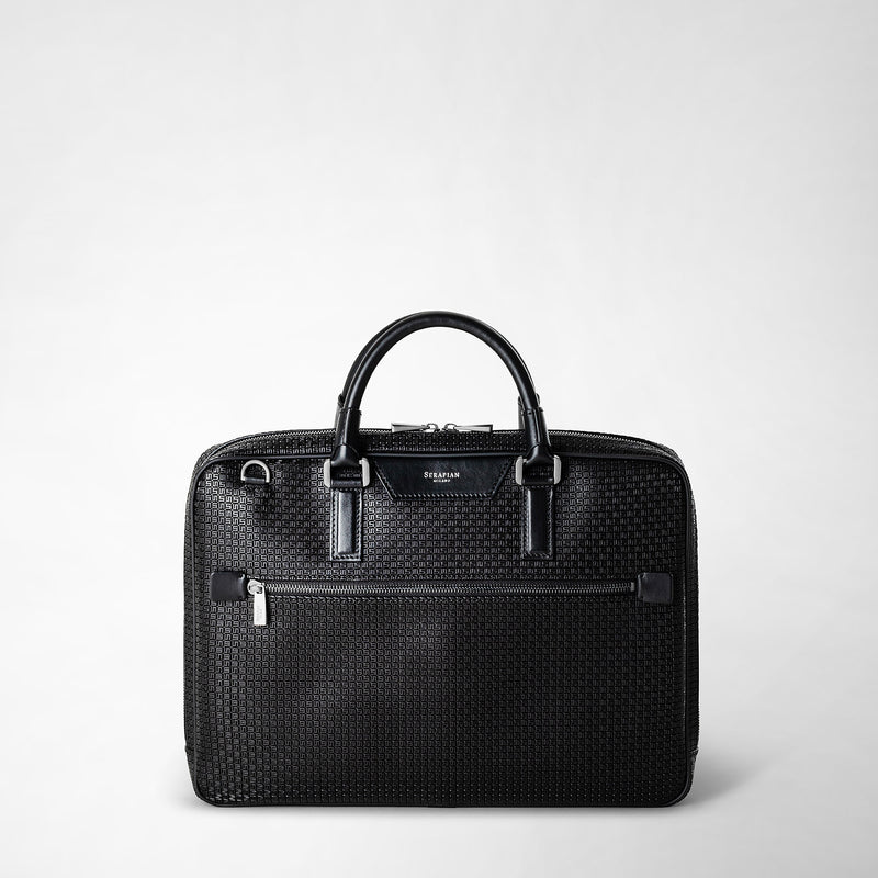 Serapian Borsa business extra slim in stepan nero-nero eclissi 2025