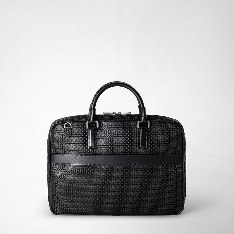 Serapian Borsa business extra slim in stepan nero-nero eclissi 2025