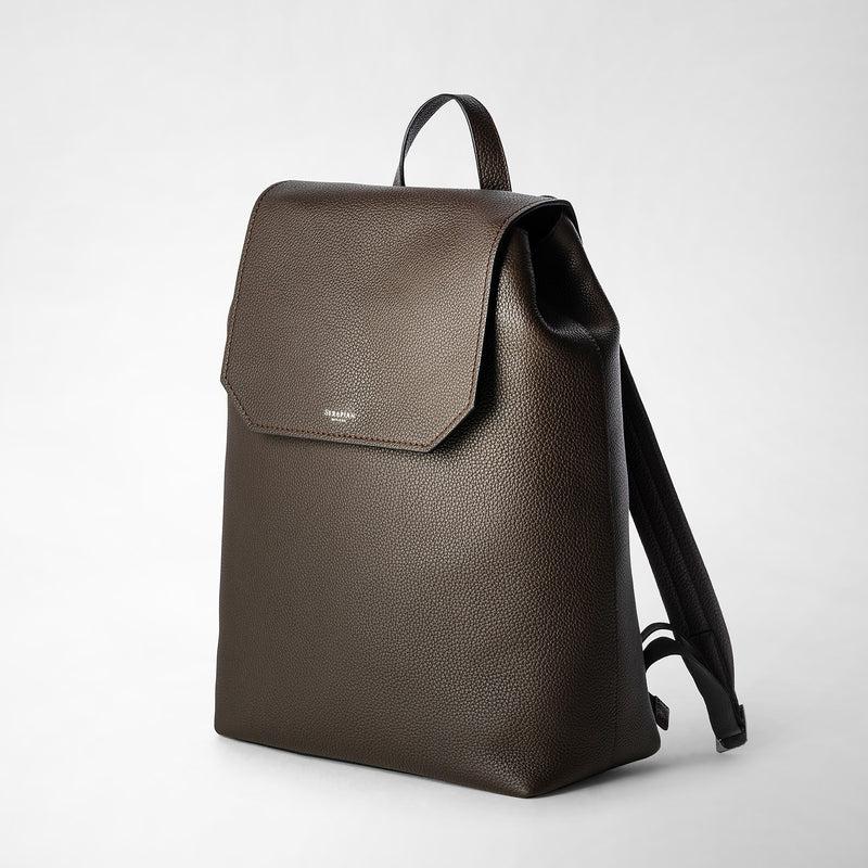 Serapian Day backpack in cachemire leather espresso 2025