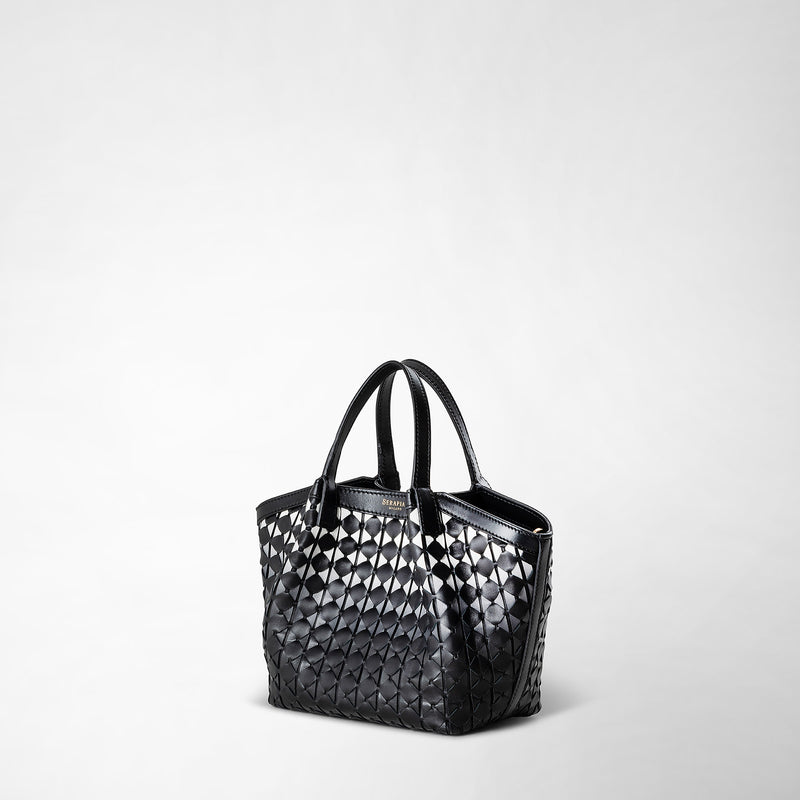 Serapian Borsa secret mini in mosaico chiaroscuro Spedizione Gratuita