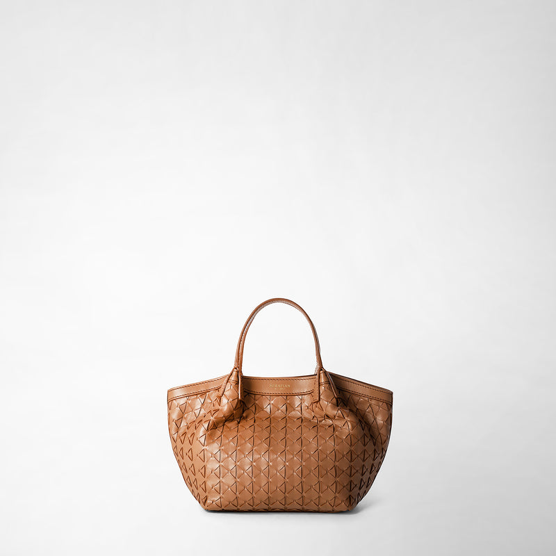 Serapian Mini secret bag in mosaico tan Negozi Online