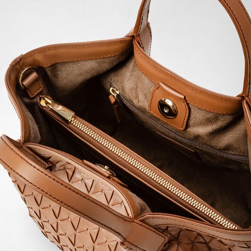 Serapian Mini secret bag in mosaico tan Negozi Online