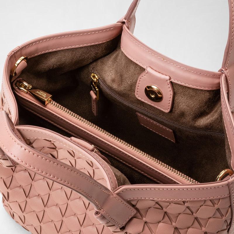 Serapian Borsa secret mini in mosaico blush Fino Al -60%