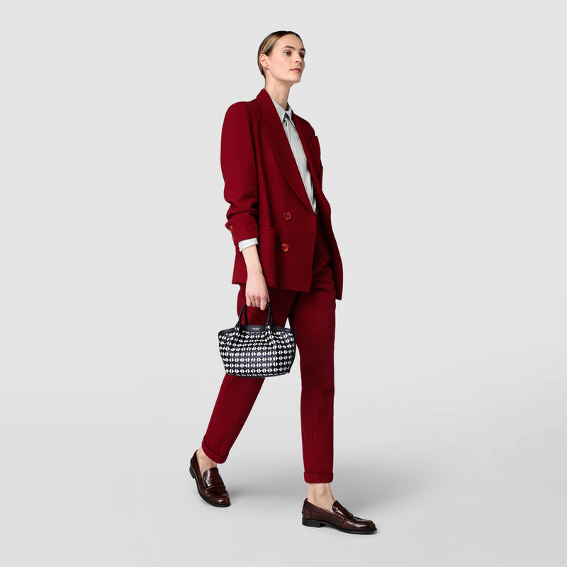 Serapian Borsa secret mini in mosaico nero-panna Shopping Online