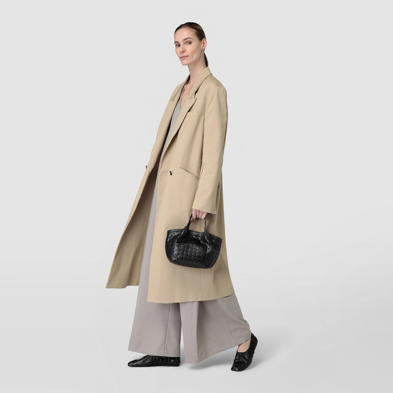 Serapian Borsa secret mini in mosaico nero Affare Del Giorno