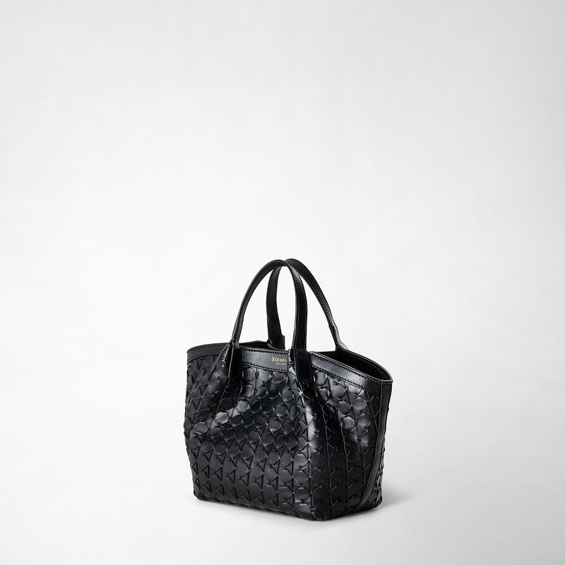Serapian Borsa secret mini in mosaico nero Affare Del Giorno